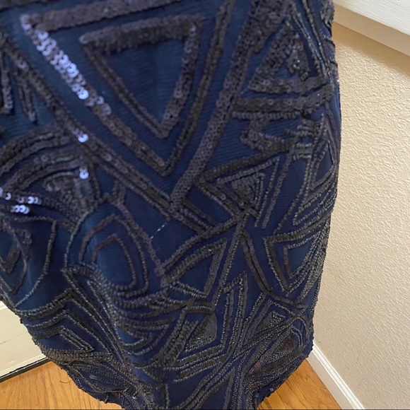 AX Paris Women Chiffon & Sequin V-Neck Mini Dress - Picture 8 of 16